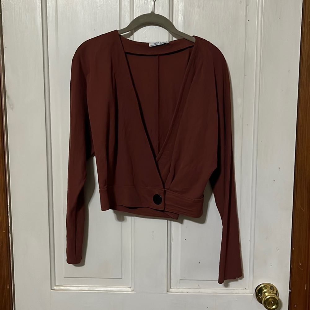 Zara wrap top
